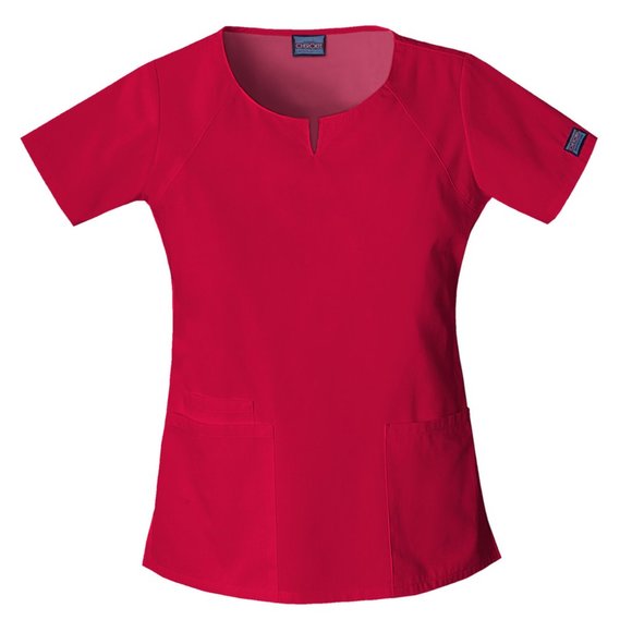 Red Scrub Top - Picture 7 of 8